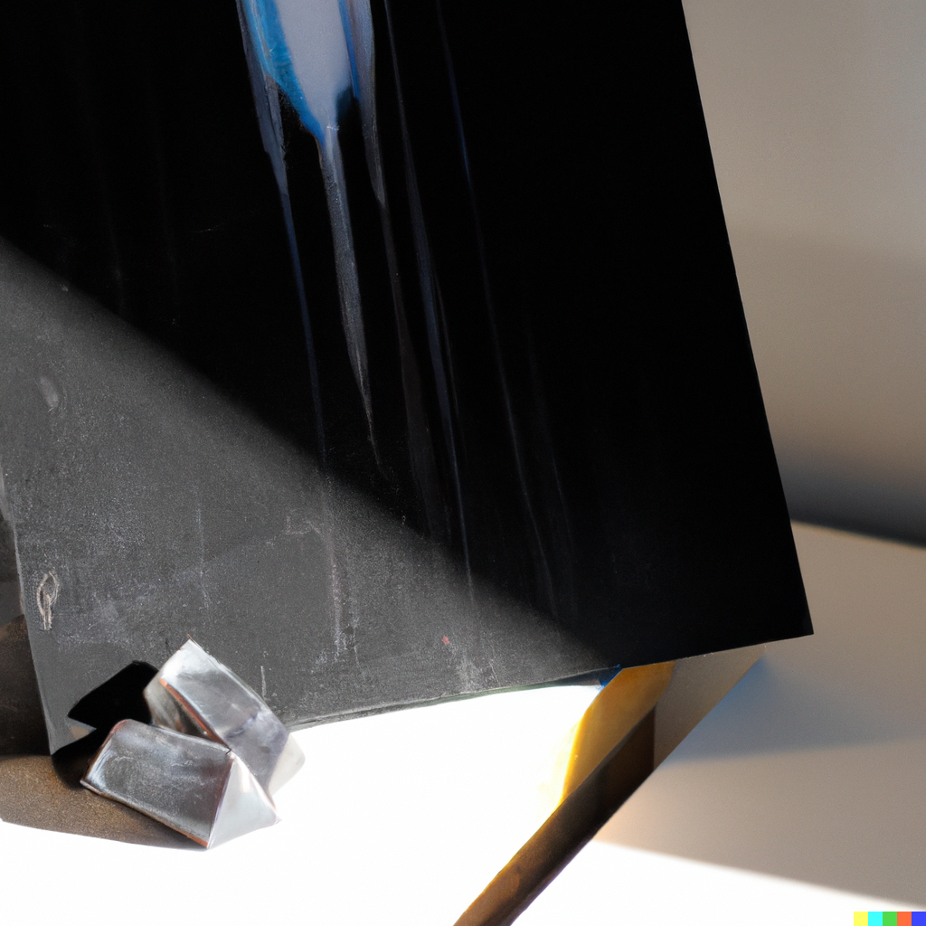 bild på svart obsidian