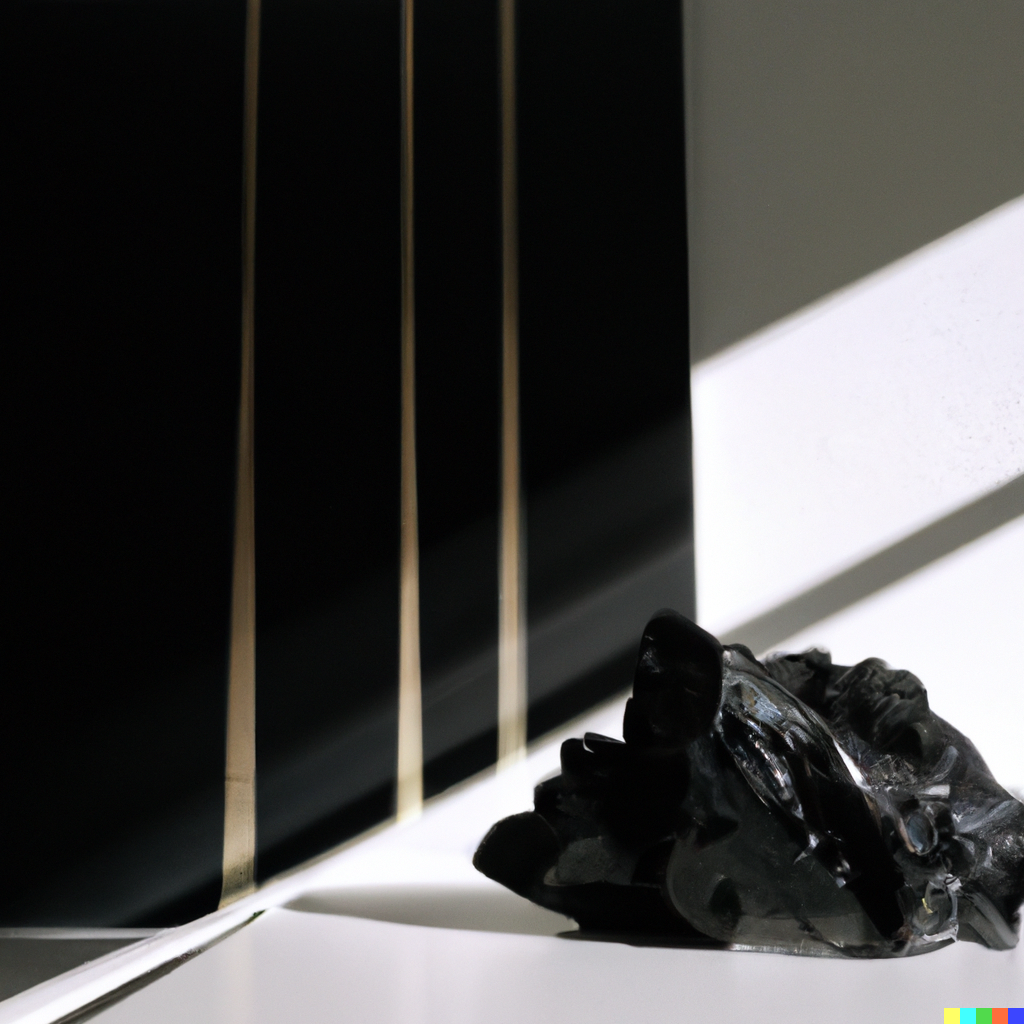 bild på svart obsidian