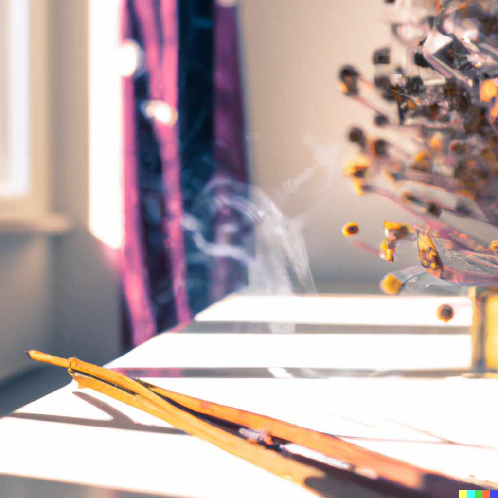 bild på rökelsepinnar