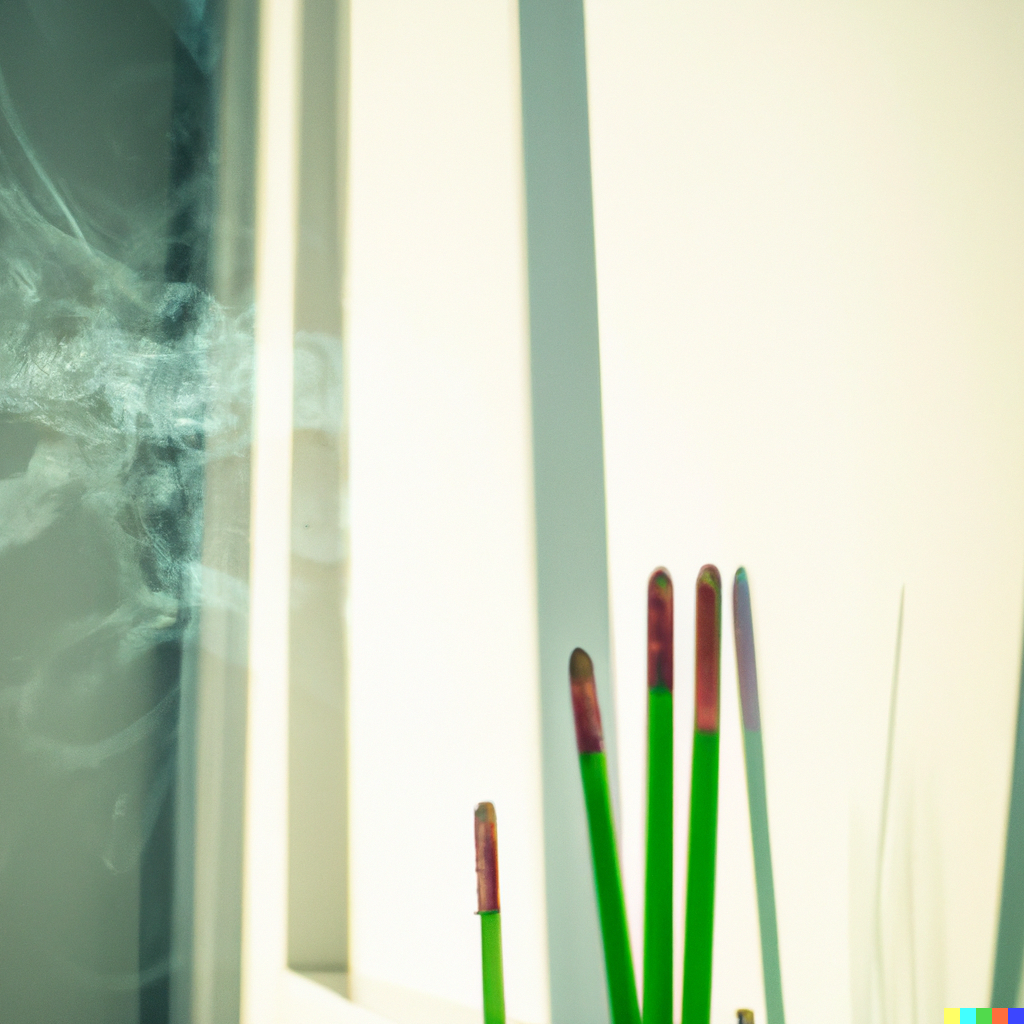 bild på rökelsepinnar