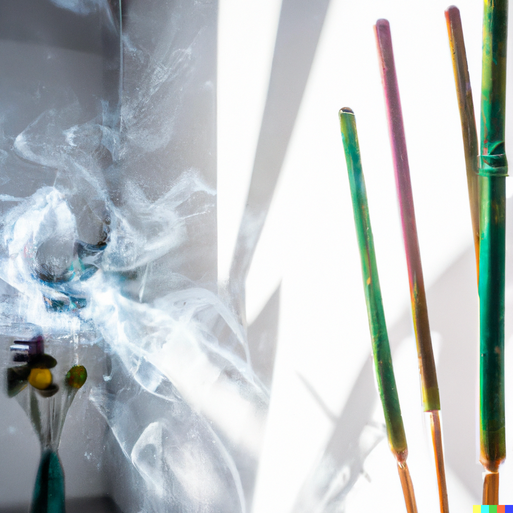 bild på rökelsepinnar
