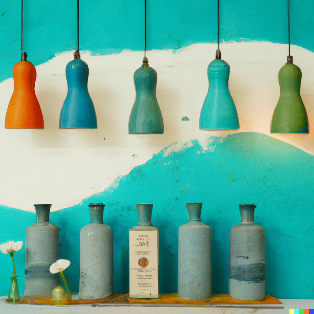 abstrakt stämningsfull bild på lampor