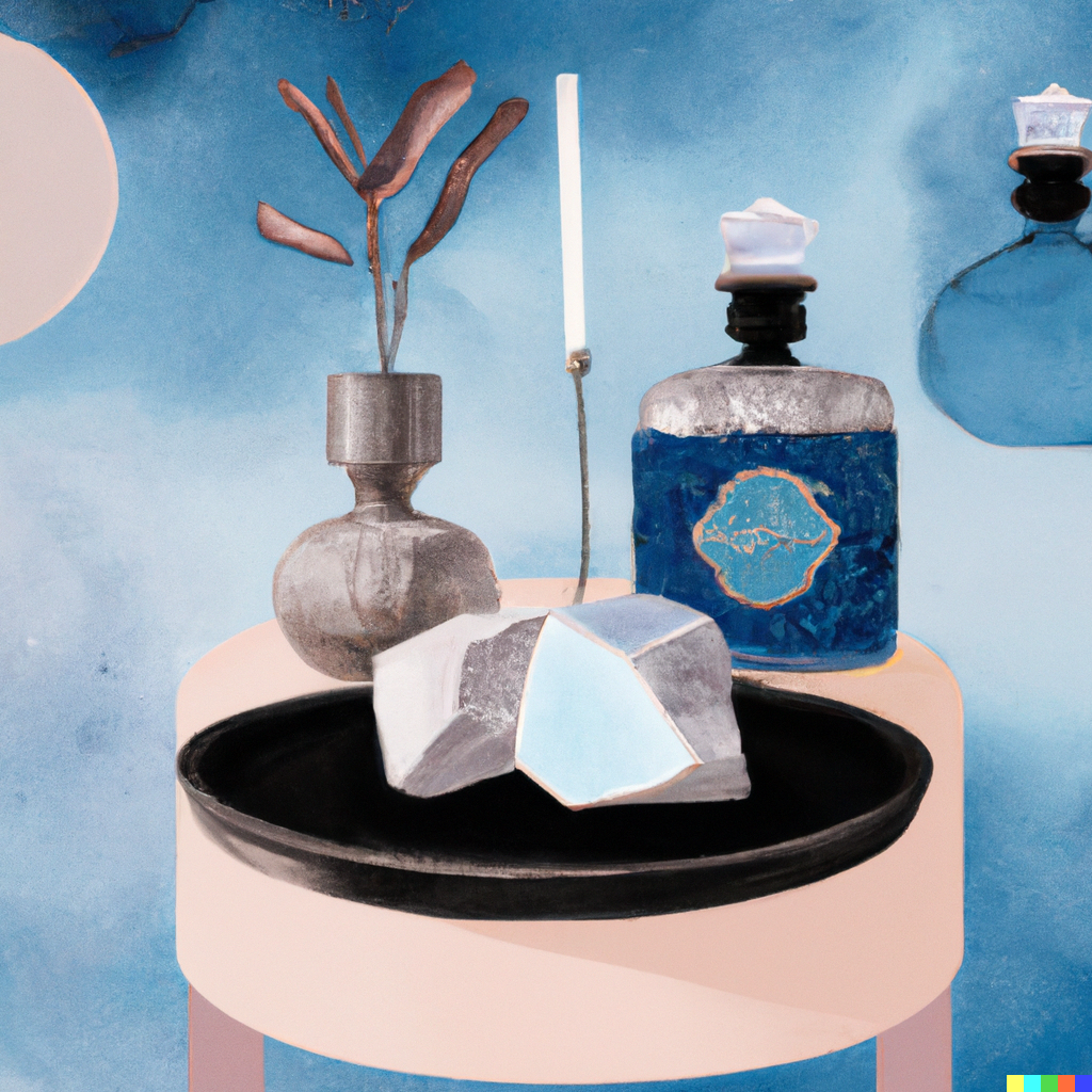 samling av mindfulnes produkter